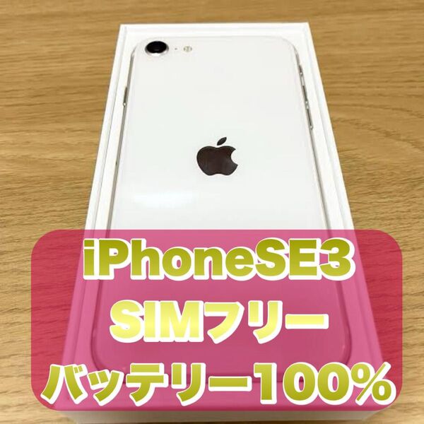iPhoneSE 第三世代 SIMフリー【バッテリー100%】