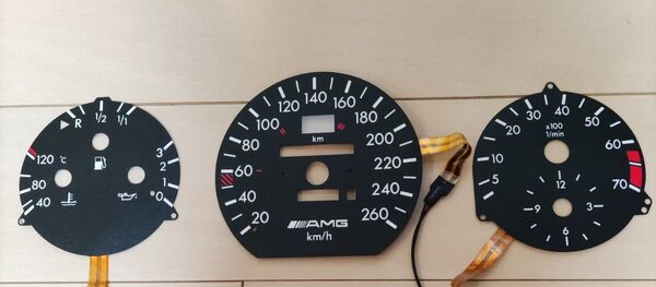 レア 500E amg 発光メーター ASR有り W124 260km/h