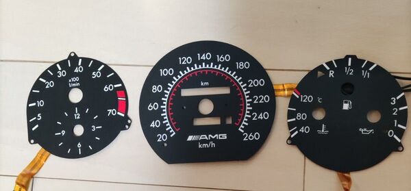 W124 発光メーター amg ASR無し 260km/h