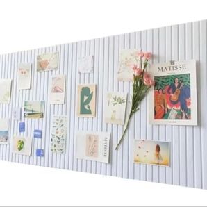 掲示板 フェルトボード 写真壁 折り畳み可能 軽量 ホワイト 60*120cm