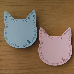 猫の木工品2・ミニミニ何でも台/丸足付き インテリア雑貨 ハンドメイド 猫雑貨 手作り 木工雑貨