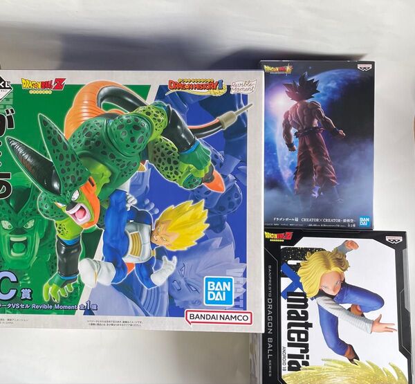 一番くじ ドラゴンボール フィギュア C賞 フリーザ、セル プライズ 孫悟空 18号 新品未開封 3個セット Gマテリア 写真家