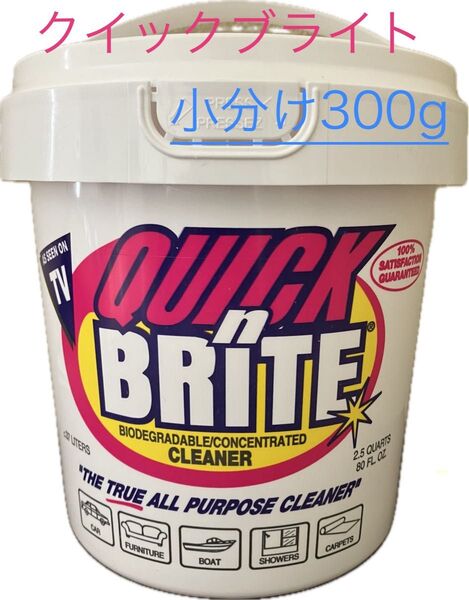 諦めていた汚れがスルリと落ちる!?万能洗剤クイックブライト 小分け300g