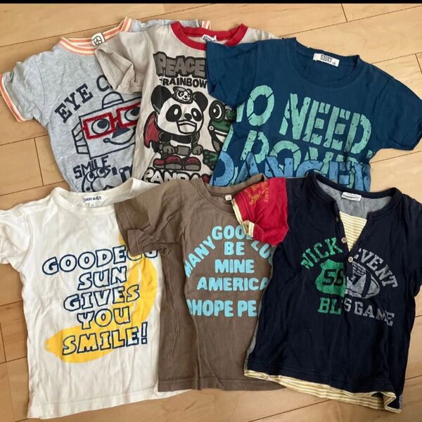 110 男の子 tシャツ まとめ売り セット 半袖 半袖Tシャツ