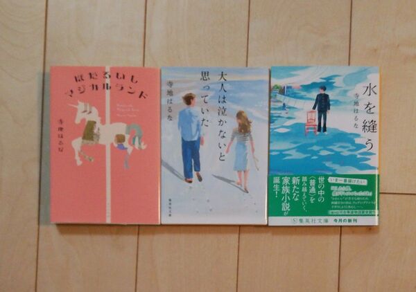 寺地はるな 小説 3冊 まとめ売り ほたるいしマジカルランド 大人は泣かないと思っていた 水を縫う