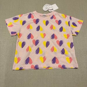 新品 キッズ Tシャツ ハート柄 110