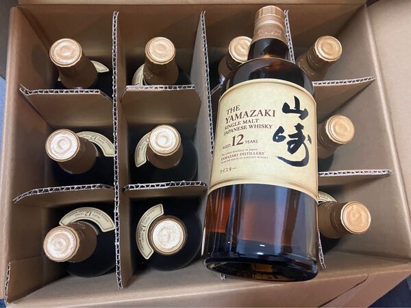山崎12年 普通ラベル12本セット ホログラムシールあり、箱なし、700ml 新品未開封