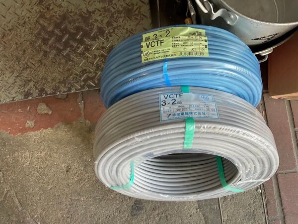 太陽 弥栄 2巻セット VCTF 2mm3芯 100m 新品