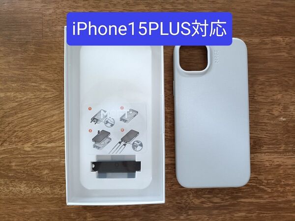 MOFT iPhone15PLUS対応 MOVASレザーケース (ミスティグレー)