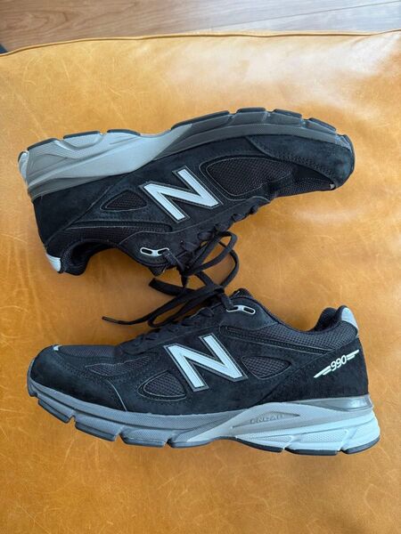 ニューバランス990v4 U990BL4 ブラック 28.5cm