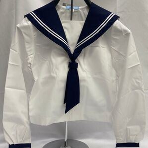 中学校 女子制服 夏長袖セーラー服 160A