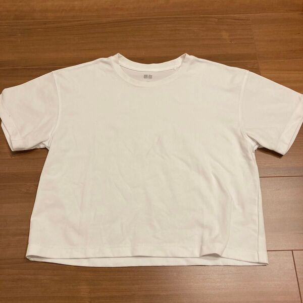 UNIQLO ショート丈 Tシャツ レディース