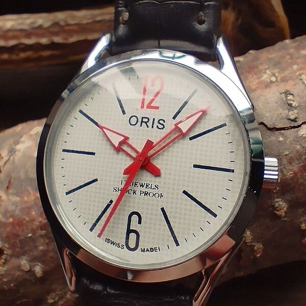●美品!●オリス■ORIS 手巻き機械式1980年代ヴィンテージメンズ腕時計アンティーク即納 男性人気ブランド