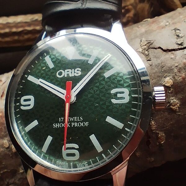 ●美品!●オリス■ORIS 手巻き機械式1980年代ヴィンテージメンズ腕時計アンティーク即納 男性人気ブランド