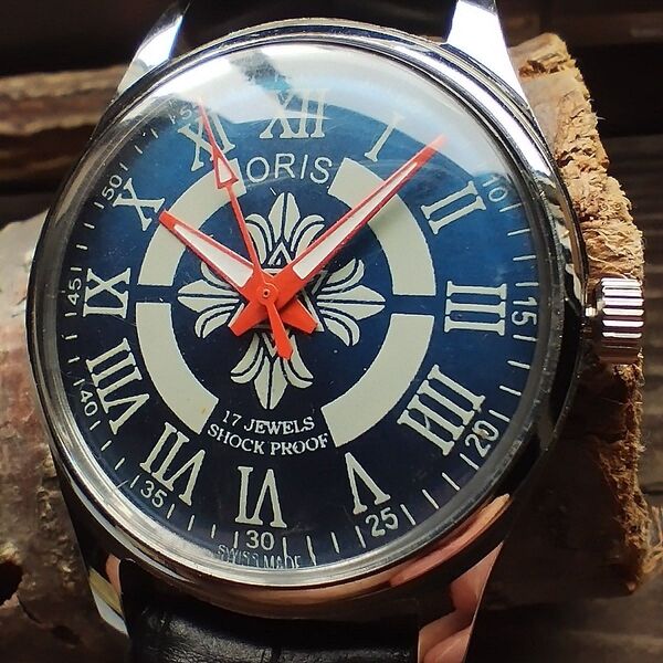 ●美品!●オリス■ORIS 手巻き機械式1980年代ヴィンテージメンズ腕時計アンティーク即納 男性人気ブランド