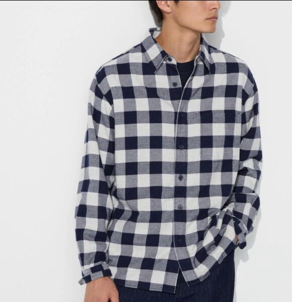 UNIQLO ユニクロ フランネルチェックシャツ 長袖 ネルシャツ
