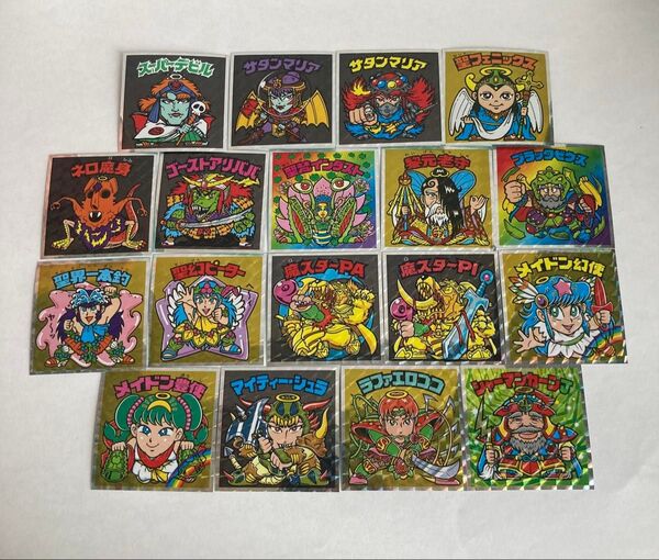 【新品】ヘッドだらけのビックリマン シール17枚セット
