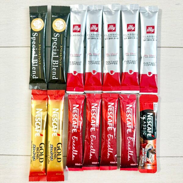 インスタントコーヒー 14個 ネスカフェ ホテルアメニティ まとめて 粉コーヒー スティックコーヒー イリー ネスカフェゴールド