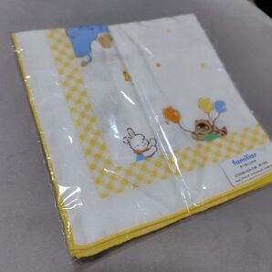 【新品未使用】familiar ファミリア ガーゼハンカチ タオル スタイ 子供用 ベビー 匿名発送
