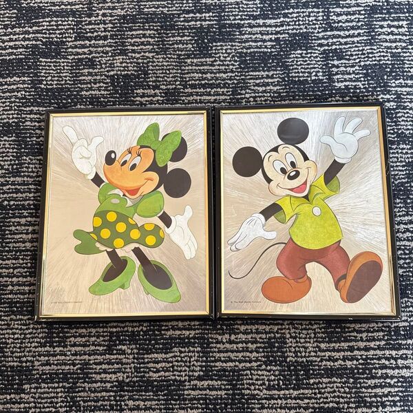ディズニー エッチングアート ミッキー ミニー