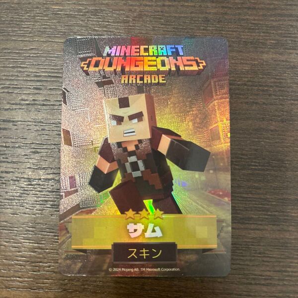Minecraft Dungeons Arcade カード サム スキン
