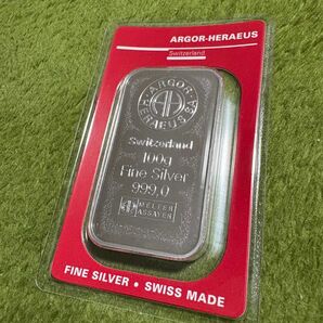 【カードサイズ】シルバーバー 100g スイス アルゴア製
