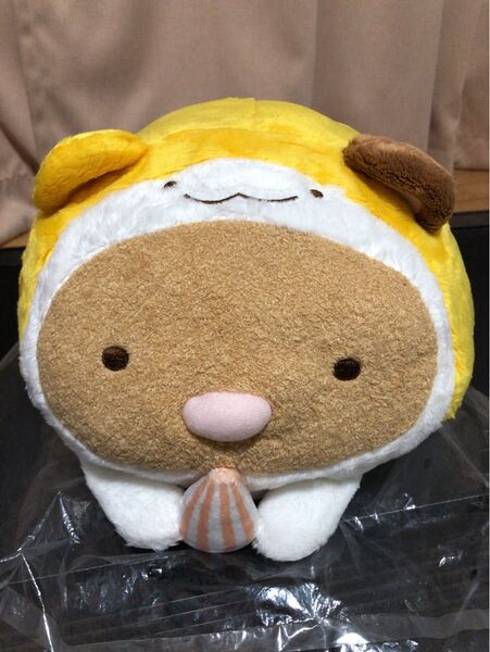 すみっコぐらし ハムスターうつぶせぬいぐるみBIG とんかつ