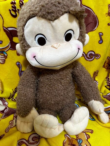 おさるのジョージ 赤いほっぺ スーパーラージぬいぐるみ