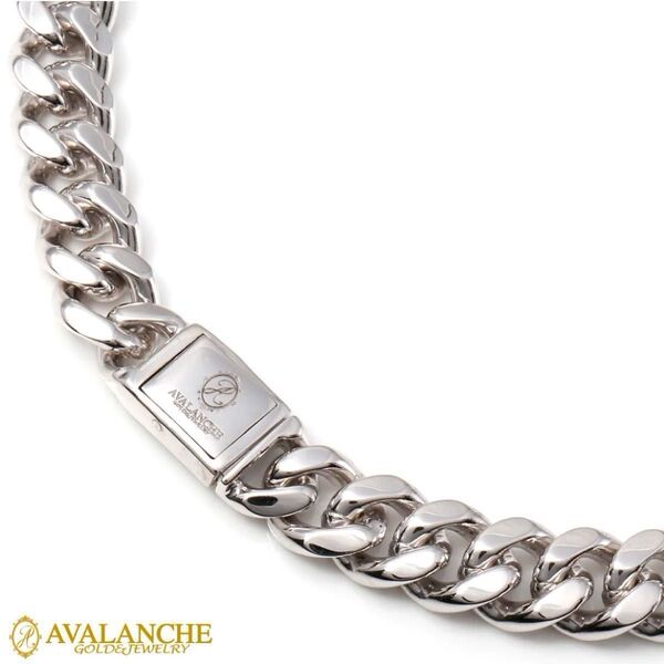 定価99,800円 AVALANCHE シルバーマイアミネックレス50cm