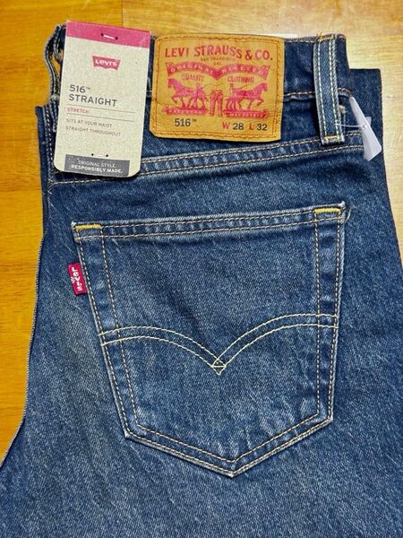 新品未使用 Levi's 516 W28 L32 メンズ リーバイス