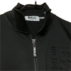 【激シブ】BALL(老舗イタリアブランド ボール) ブラック ジップアップ スウェット ジャケット
