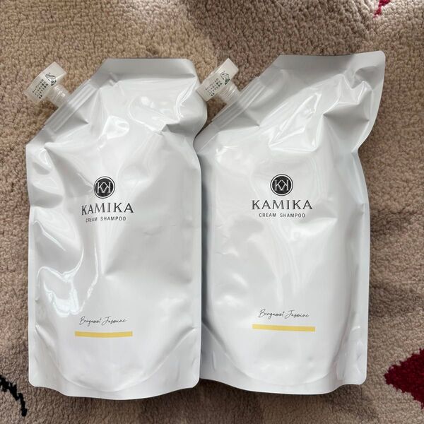 【新品未開封】KAMIKA カミカ オールインワンクリームシャンプー 600g 詰め替えセット