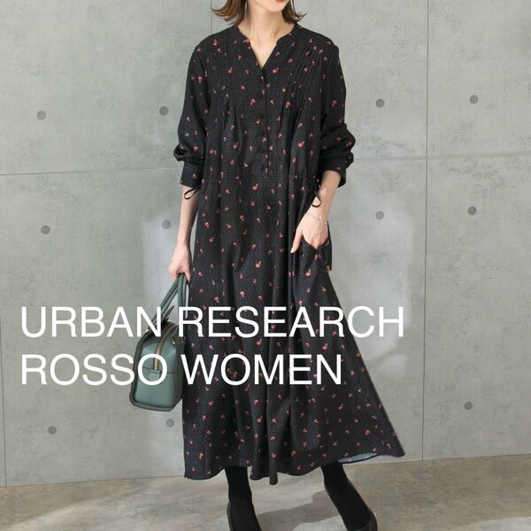 URBAN RESEARCH ROSSO WOMEN 長袖 ワンピース アーバンリサーチ ロング丈 花柄