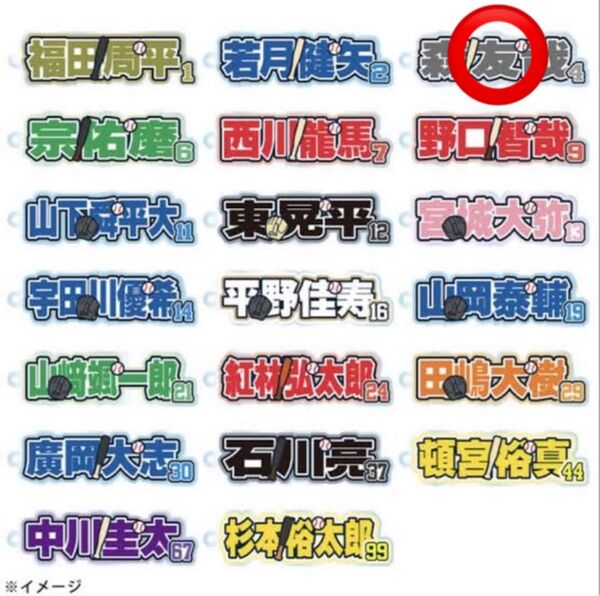オリックス アクリルネームキーホルダー 森友哉