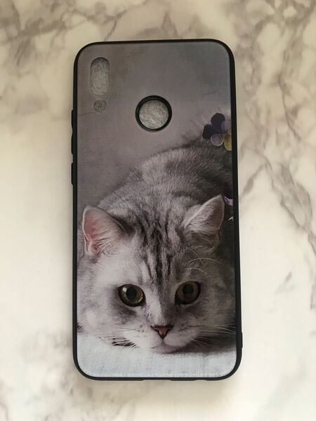 可愛いねこちゃん♪背面9Hガラスケース HUAWEI P20Lite 萌猫