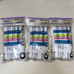 ファミリーマート ファミマ ラインソックス 紳士ソックス 25-28cm