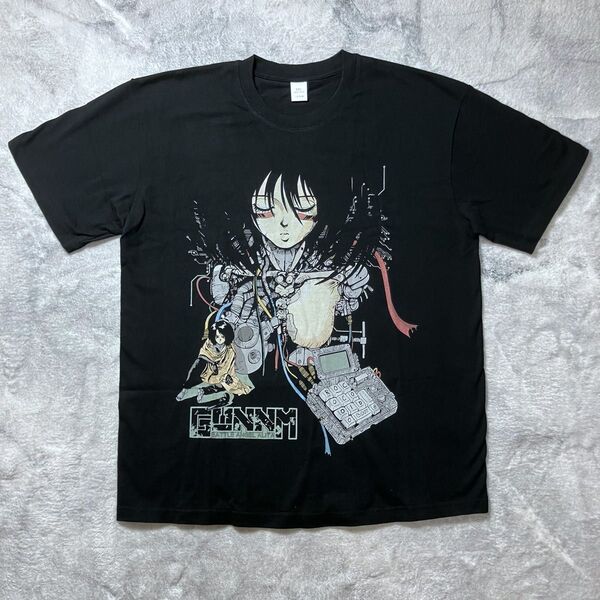 アニメ Tシャツ 銃夢 GUNNM Alita Battle Angel リプリント ブラック 実寸L