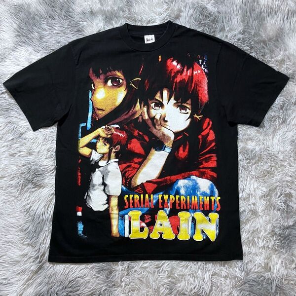 アニメTシャツ シリアルエクスペリメンツレイン serial experiments lain 岩倉玲音 大判 両面 XL 海外製