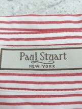 ◇ Paul Stuart ポール スチュアート ストライプ 長袖 シャツ 9 レッド ホワイト * 1002798869684_画像3