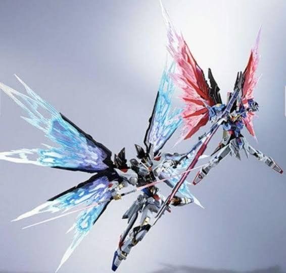 METAL BUILDデスティニーガンダムSOUL RED&ストライクフリーダムガンダムSOUL BLUE光の翼セット