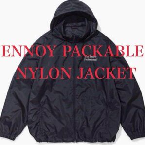 ENNOY PACKABLE NYLON JACKET BLACK ナイロンジャケット