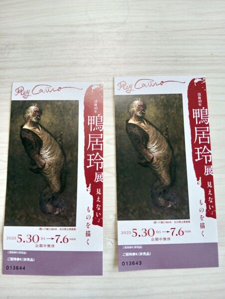 鴨居 玲展 見えないものを描く 美術館えきKYOTO招待券2枚