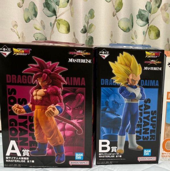 ドラゴンボール 一番くじ VSオムニバスCROSS A賞 超サイヤ人4孫悟空 B賞 超サイヤ人3ベジータ フィギュア セット