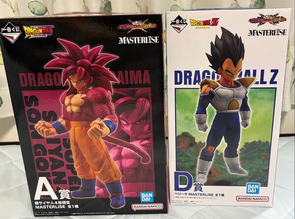 ドラゴンボール 一番くじ VSオムニバスCROSS A賞 超サイヤ人4孫悟空 D賞 ベジータ フィギュア セット