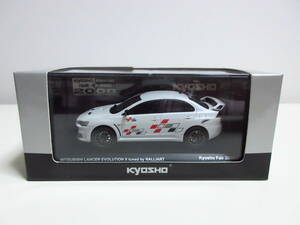 1/43 京商　三菱 ランサーエボリューションⅩ ランエボ10 ラリーアート LANCER EVOLUTION Ⅹ tuned by RALLIART ミニカー　ホワイトパール