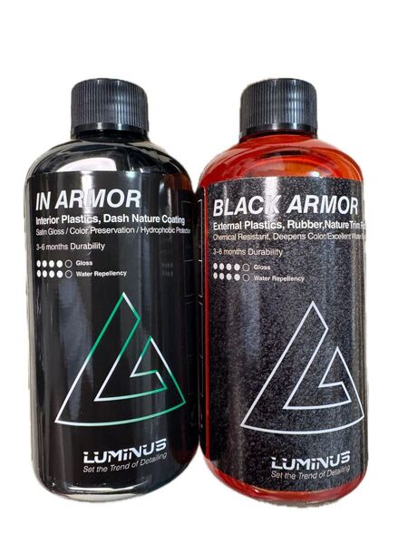 3種類セット!!LUMINUS IN ARMOR & BLACK ARMOR &IRON ARMORコーティング剤