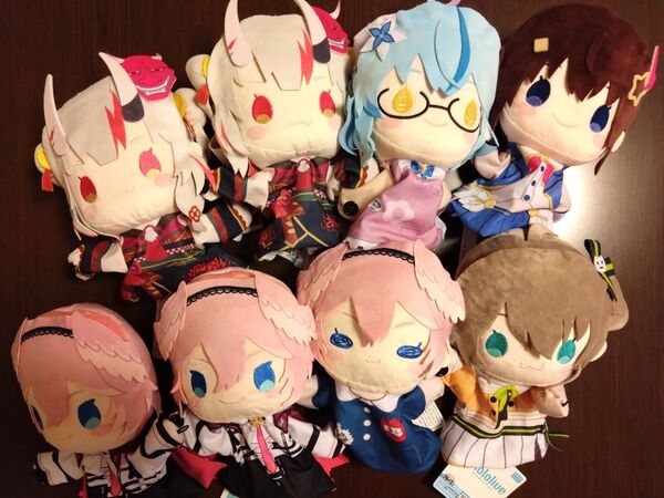 ホロライブ パペットぬいぐるみ 百鬼あやめ 雪花ラミィ 鷹嶺ルイ ときのそら 夏色まつり 8個まとめ売り