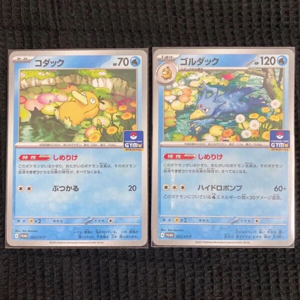 美品 コダック&ゴルダック しめりけ ジムプロモ ジムプロモ第10弾 ポケモンカードゲーム