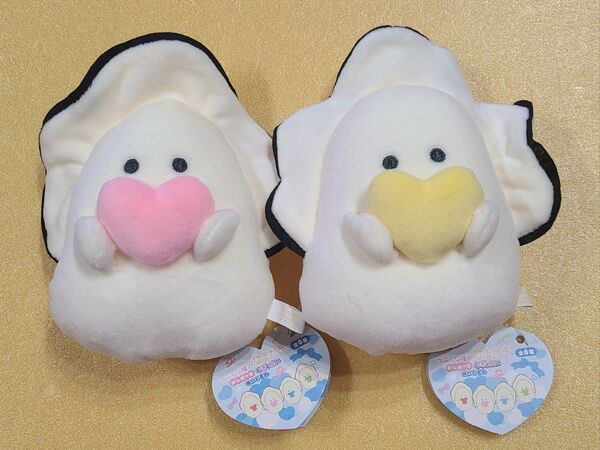 つぶらな瞳のなまがき おしはーと むぎゅぬい ももいろ きいろ ぬいぐるみ