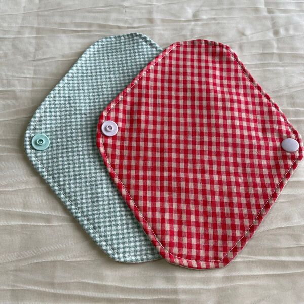 【Open SALE】 布ナプキン ハンドメイド ガーゼ おりものライナー 温活 デトックス 綿 コットン ギンガムチェック
